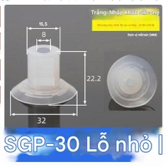 Núm hút cao su SGP - Giác hút chân không hút bao bì có tráng giấy bạc,vỏ lon bia, túi nilon.