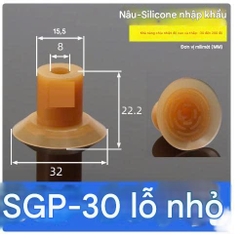Núm hút cao su SGP - Giác hút chân không hút bao bì có tráng giấy bạc,vỏ lon bia, túi nilon.