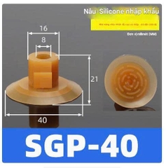 Núm hút cao su SGP - Giác hút chân không hút bao bì có tráng giấy bạc,vỏ lon bia, túi nilon.