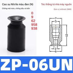 Cốc hút chân không ZP-U | Nhiều size từ ZP-02U đến ZP-50U | Hấp phụ mạnh, gắn robot tự động