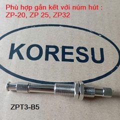 Cọc hút chân không hành trình nhún 20mm, đầu bắt núm hút tuỳ chỉnh