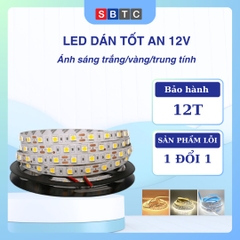 Led Dán Tốt An 12V Cuộn 5M/10M Ánh Sáng Trắng-Vàng-Trung Tính