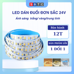 10M Led Dán Đuổi Đơn Sắc 24V Ánh Sáng Trắng Vàng Trung Tính