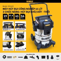 Máy hút bụi Công nghiệp  Dewalt DXV61S