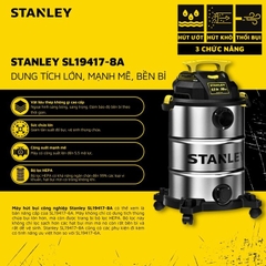 Máy hút bụi công nghiệp Stanley SL19417-8A 30L