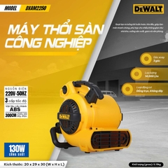 Máy thổi thảm, sàn Dewalt DXAM2250