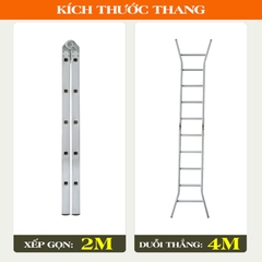 Thang nhôm chữ A cao 2,0m