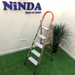 Thang nhôm ghế inox Ninda 5 bậc