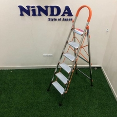 Thang nhôm ghế inox Ninda 6 bậc