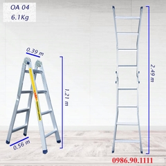 Thang nhôm chữ A Poongsan OA-4