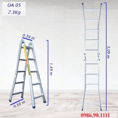 Thang nhôm chữ A Poongsan OA-5