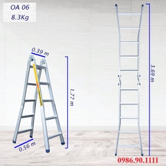 Thang nhôm chữ A Poongsan OA-6