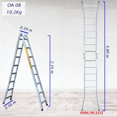 Thang nhôm chữ A Poongsan OA-8