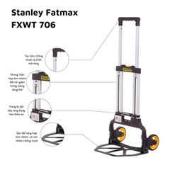 Xe đẩy hàng 2 bánh Stanley FT706 120kg