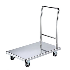 Xe đẩy inox 1 tầng tay liền 300kg