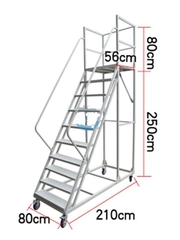 Xe thang di động cao 2.5m