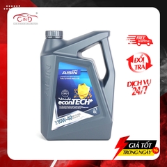 Nhớt Động Cơ AISIN ECFI1046PB 10W-40 CI4 / SL econTECH+ Fully Synthetic 6L - Nhập Khẩu Chính Hãng