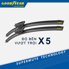 Gạt Mưa Xe Toyota Vios 2008-2025 GOODYEAR Siêu Êm Không Rít Size Chuẩn
