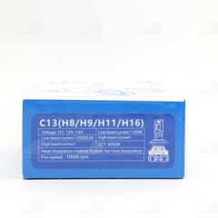 Bóng Đèn LED Đèn Pha Ô Tô Công Suất Cao 120W Điện 12V Chân H1,H4,H7,H8 Thương Hiệu RTD