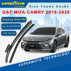 Gạt Mưa Xe Toyota Camry 2019 GOODYEAR Siêu Êm Không Rít Size Chuẩn