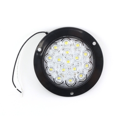 Combo 2 Đèn Led Tròn Siêu Mỏng Viền Xi VI-021 Trắng, Vàng, Đỏ ₵ 140*45mm 12V/24V