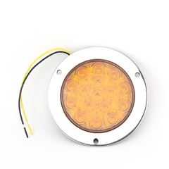 Combo 2 Đèn Led Tròn Siêu Mỏng Viền Xi VI-021 Trắng, Vàng, Đỏ ₵ 140*45mm 12V/24V