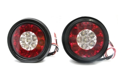 Combo 2 Đèn Led Tròn 2 Màu VIAIR VI-050 Đỏ Trắng/Đỏ Vàng ₵ 132*36.5mm 12V/24V