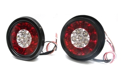 Combo 2 Đèn Led Tròn 2 Màu VIAIR VI-050 Đỏ Trắng/Đỏ Vàng ₵ 132*36.5mm 12V/24V