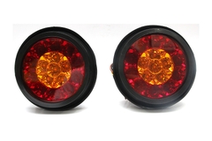 Combo 2 Đèn Led Tròn 2 Màu VIAIR VI-050 Đỏ Trắng/Đỏ Vàng ₵ 132*36.5mm 12V/24V
