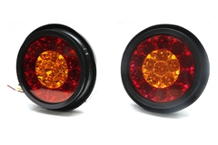 Combo 2 Đèn Led Tròn 2 Màu VIAIR VI-050 Đỏ Trắng/Đỏ Vàng ₵ 132*36.5mm 12V/24V