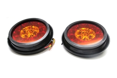 Combo 2 Đèn Led Tròn 2 Màu VIAIR VI-050 Đỏ Trắng/Đỏ Vàng ₵ 132*36.5mm 12V/24V