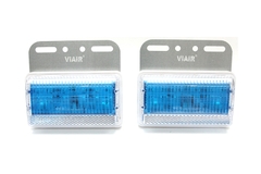 Combo 2 Đèn Hông Xe Tải - Xe Ô Tô Chữ Nhật Lớn VIAIR VI-101 115*100*25mm 12V/24V