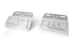 Combo 2 Đèn Hông Xe Tải - Xe Ô Tô Chữ Nhật Lớn VIAIR VI-101 115*100*25mm 12V/24V