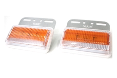Combo 2 Đèn Hông Xe Tải - Xe Ô Tô Chữ Nhật Lớn VIAIR VI-101 115*100*25mm 12V/24V