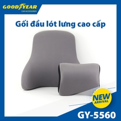 Gối Tựa Đầu Tựa Lưng Cao Su Non GOODYEAR Sang Trọng Mềm Mại Thoáng Khí - Nhập Khẩu Chính Hãng