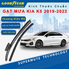 Gạt Mưa Xe Kia K5 2019-2022 GOODYEAR Siêu Êm Không Rít Size Chuẩna