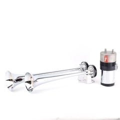 Kèn Sinh Hơi 2 Loa 38,5*33CM 12V/24V VIAIR VI-A17, Kèn Hơi Xe Tải, Ô Tô