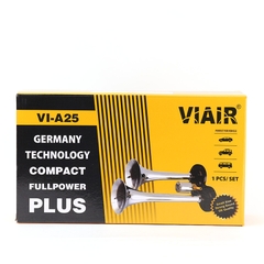 Kèn Sinh Hơi 2 Loa Xi 30*36CM 12V/24V Có Rờ Le VIAIR VI-A25, Còi Hơi Xe Tải, Ô Tô