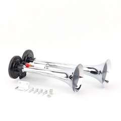 Kèn Sinh Hơi 2 Loa Xi 30*36CM 12V/24V Có Rờ Le VIAIR VI-A25, Còi Hơi Xe Tải, Ô Tô