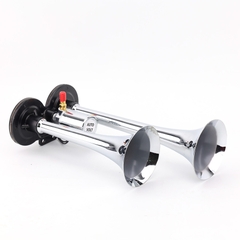 Kèn Sinh Hơi 2 Loa Xi 30*36CM 12V/24V Có Rờ Le VIAIR VI-A25, Còi Hơi Xe Tải, Ô Tô