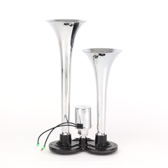 Kèn Sinh Hơi 2 Loa Xi 30*36CM 12V/24V Có Rờ Le VIAIR VI-A25, Còi Hơi Xe Tải, Ô Tô