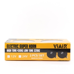 Kèn Đĩa 12V/24V VIAIR VI-D24 HIGH TONE 430HZ LOWTONE 320HZ Còi Đĩa Xe Máy Ô Tô