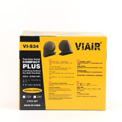 Kèn Sên (Còi Ốc) 12V/24V VIAIR VI-S34 HIGH TONE 500HZ LOWTONE 400HZ, Còi Sên Xe Tải, Ô Tô