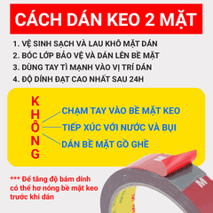 Băng Keo 2 Mặt Chuyên Dụng CIND (10mmx3m) - Nhập Khẩu Chính Hãng