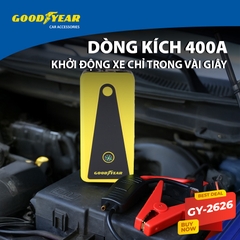 Bộ Kích Bình Cho Xe Hơi 400A GOODYEAR GY-2626 Đa Chức Năng Sạc Dự Phòng 6400mAh Tích Hợp La Bàn - Nhập Khẩu Chính Hãng