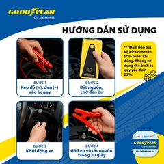 Bộ Kích Bình Cho Xe Hơi 400A GOODYEAR GY-2626 Đa Chức Năng Sạc Dự Phòng 6400mAh Tích Hợp La Bàn - Nhập Khẩu Chính Hãng