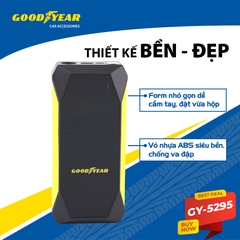 Bộ Kích Bình Cho Xe Hơi 500A GOODYEAR GY-5295 Đa Chức Năng Sạc Dự Phòng 10000mAh Đèn LED Khẩn Cấp - Nhập Khẩu Chính Hãng