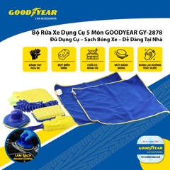 Bộ Rửa Xe Chuyên Nghiệp Dụng Cụ 5 Món Đa Năng Chăm Sóc Vệ Sinh Ô tô Xe Máy Tại Nhà GOODYEAR GY-2878