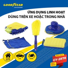 Bộ Rửa Xe Chuyên Nghiệp Dụng Cụ 5 Món Đa Năng Chăm Sóc Vệ Sinh Ô tô Xe Máy Tại Nhà GOODYEAR GY-2878