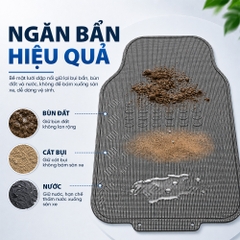Bộ Thảm Lót Sàn Ô Tô CIND NB2406 Vân Carbon 4 Chỗ